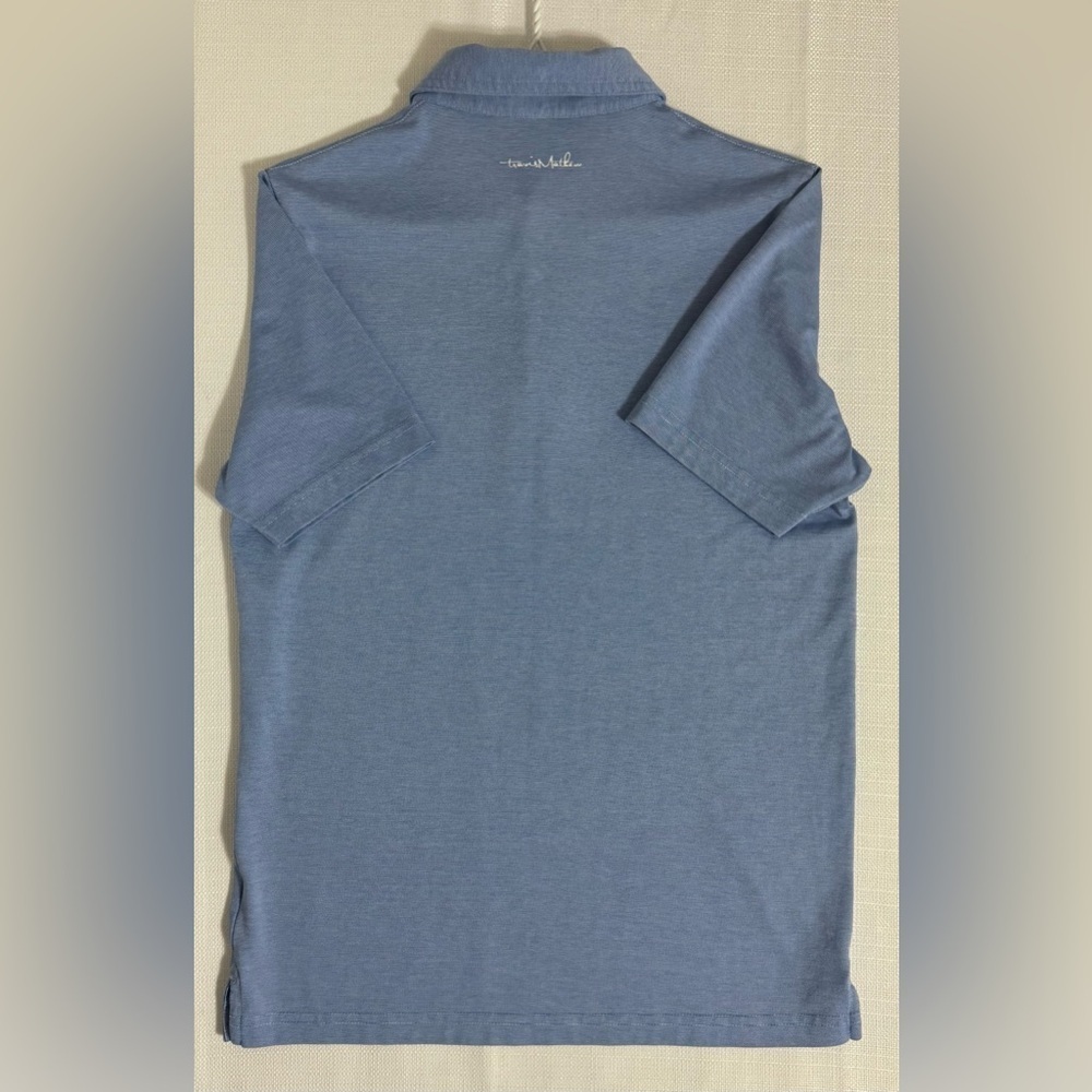 Travis Mathew Micro Stripe Golf Polo Shirt Short Sleeve Wicking Breathable Small - Picture 11 of 11